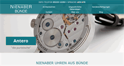 Desktop Screenshot of nienaber-uhren.de